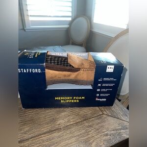 Brand New Men's Stafford Memory Foam Slippers XXL Size 13-14